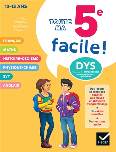 Toute ma 5e facile ! 12-13...