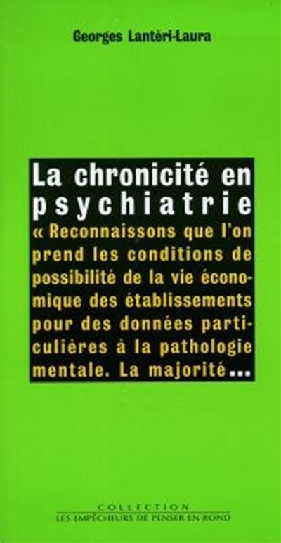 La chronicité en psychiatrie