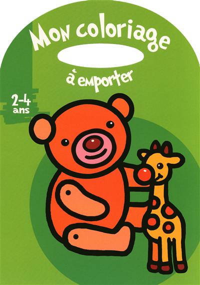 Mon coloriage à emporter : ours en peluche