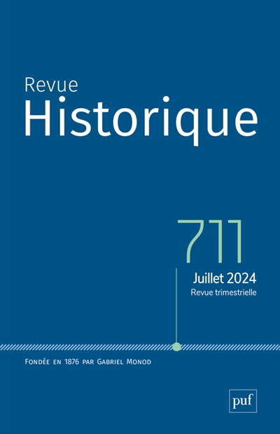 Revue historique, n° 711