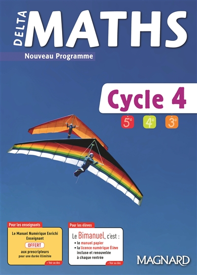 Delta maths cycle 4, 5e, 4e, 3e : nouveau programme : bimanuel