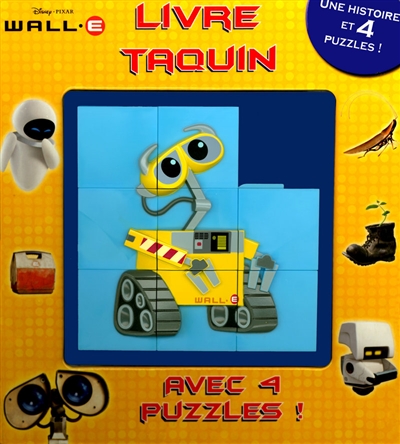Wall-E, livre taquin avec 4 puzzles