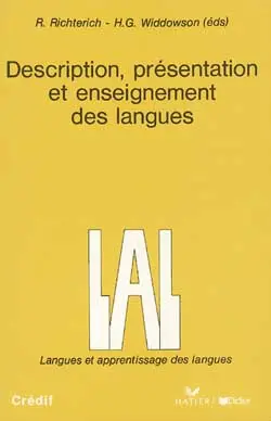 Description, présentation et enseignement des langues
