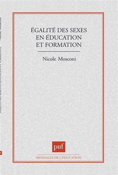 Egalité des sexes en éducation et formation