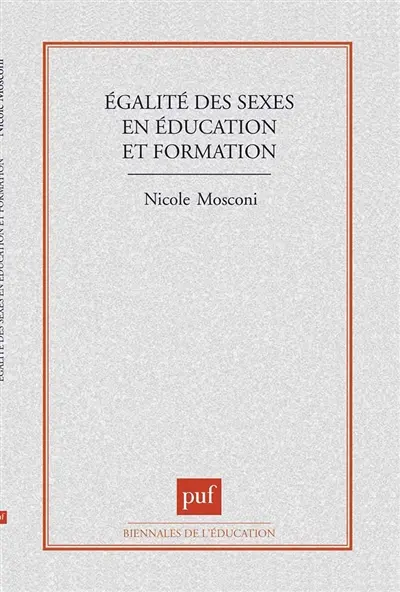 Egalité des sexes en éducation et formation