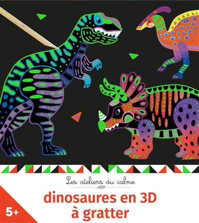 Dinosaures en 3D à gratter