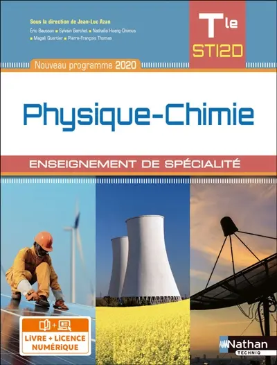 Physique chimie terminale STI2D, enseignement de spécialité : nouveau programme 2020