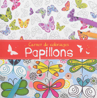 Carnet de coloriages : papillons