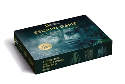 Escape game civilisations perdues : 3 enquêtes de 45 minutes : le trésor caché de Pétra, le temple montagne d'Angkor Vat, le réveil de Tenochtitlan