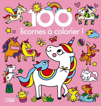 100 licornes à colorier !