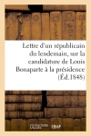 Lettre d'un républicain du...