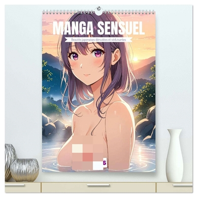 MANGA SENSUEL : Beautés japonaises dénudées et séduisantes (Calendrier mural 2026 DIN A2 horizontal) calendrier de bureau : Beautés japonaises sensuelles en style manga, scènes dénudées élégantes et charme raffiné pour amateurs d’art et passionnés d’anime