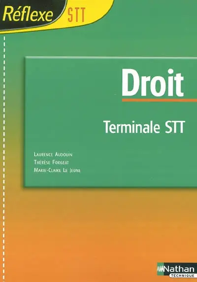 Droit terminale STT