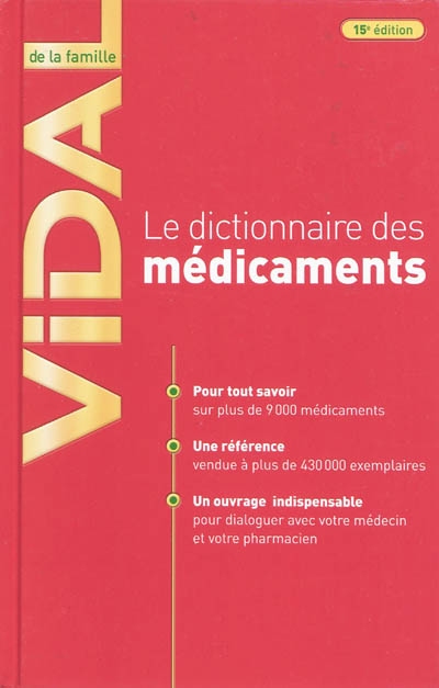 Vidal de la famille : le dictionnaire des médicaments