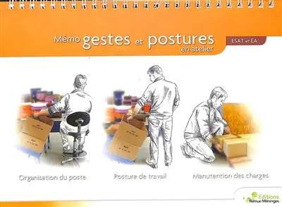 Mémo gestes et postures en atelier : Esat et EA