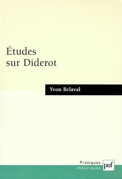Etudes sur Diderot
