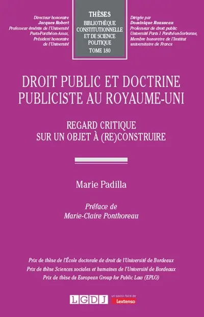 Droit public et doctrine publiciste au Royaume-Uni : regard critique sur un objet à (re)construire