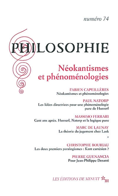 Philosophie, n° 74....