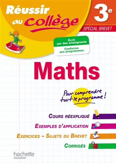 Maths 3e : spécial brevet