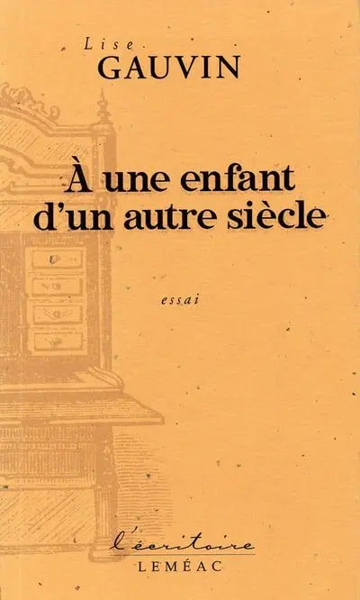 A une enfant d'un autre siècle