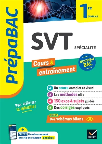 SVT spécialité 1re générale : nouveau bac