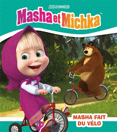 Masha et Michka. Masha fait du vélo