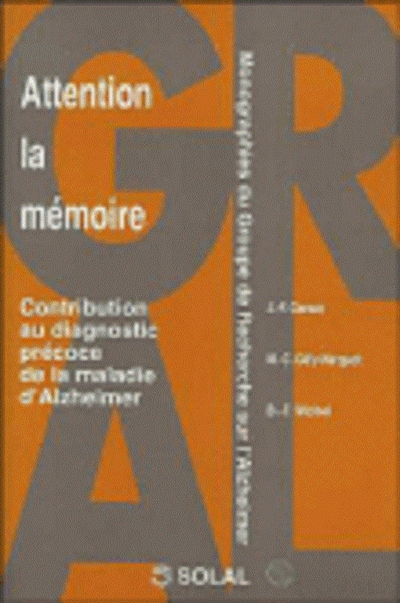 Attention à la mémoire : contribution au diagnostic précoce de la maladie d'Alzheimer