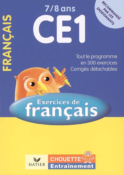 Exercices de français CE1, 7-8 ans