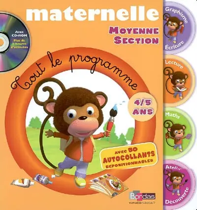 Maternelle, moyenne section : 4-5 ans