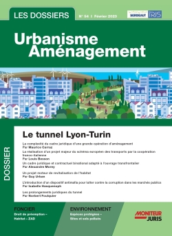 Les dossiers urbanisme aménagement, n° 54. Le tunnel Lyon-Turin