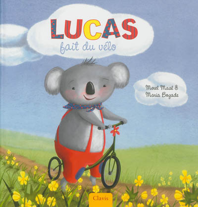 Lucas le petit koala. Lucas fait du vélo