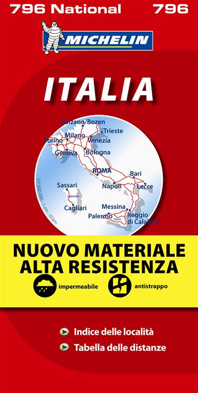 CARTE ITALIE INDECHIRABLE MICHELIN
