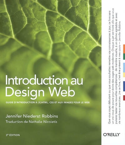 Introduction au Design Web : guide d'introduction à (X)HTML, CSS et les images pour le Web