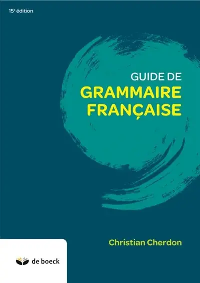 Guide de grammaire française
