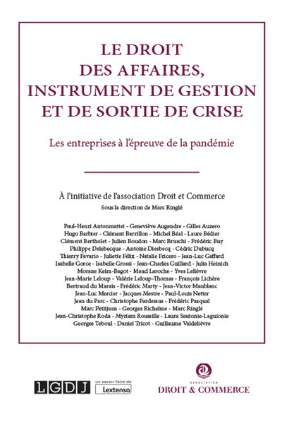 le droit des affaires, instrument de gestion et de sortie de crise : les entreprises à l'épreuve de la pandémie