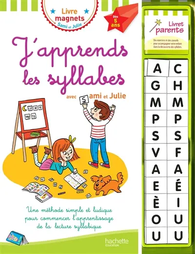 J'apprends les syllabes avec Sami et Julie, dès 5 ans : une méthode simple et ludique pour commencer l'apprentissage de la lecture syllabique