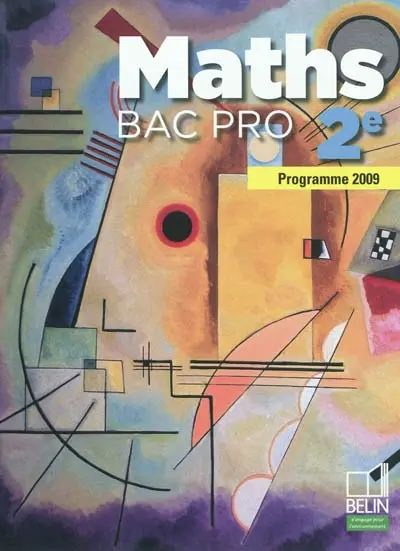 Maths 2e bac pro : programme 2009