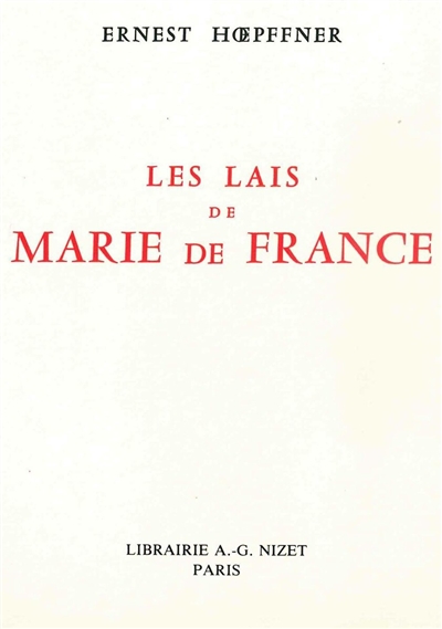Les lais de Marie de France