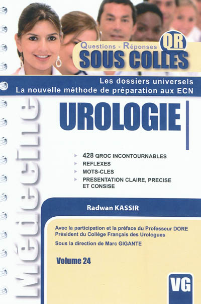 Urologie : 428 QROC incontournables, réflexes, mots-clés, présentation claire, précise et concise