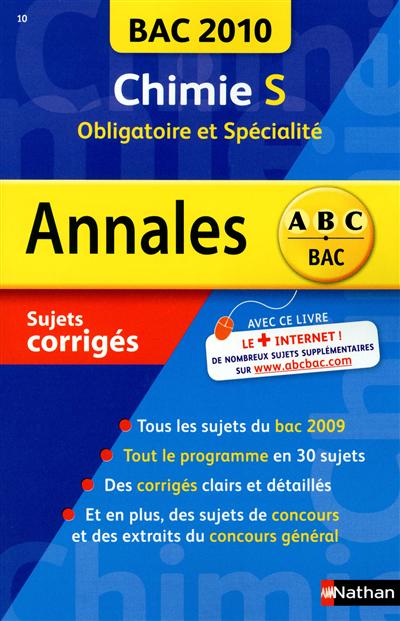 Chimie S, obligatoire et...