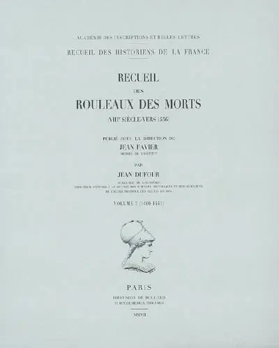 Recueil des rouleaux des morts : VIIIe siècle-vers 1536. Vol. 3. 1400-1451