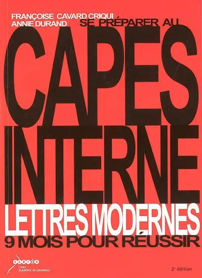 Se préparer au Capes interne, lettres modernes : 9 mois pour réussir
