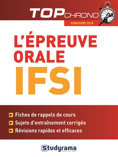 L'épreuve orale IFSI : concours 2018
