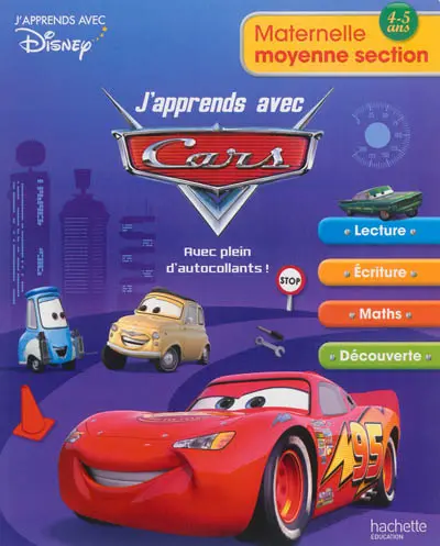 J'apprends avec Cars : maternelle moyenne section, 4-5 ans
