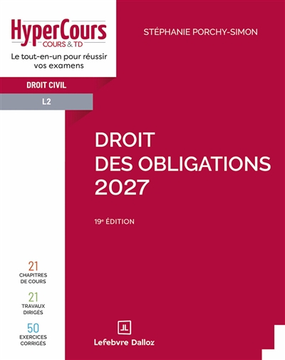Droit des obligations 2027...