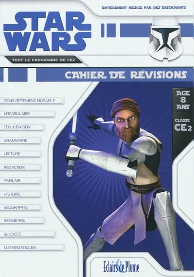 Star wars cahier de révisions, 8 ans, CE2