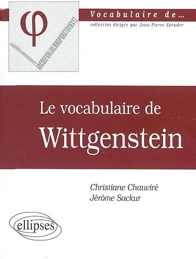 Le vocabulaire de Wittgenstein