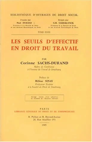 Les Seuils d'effectif en droit du travail