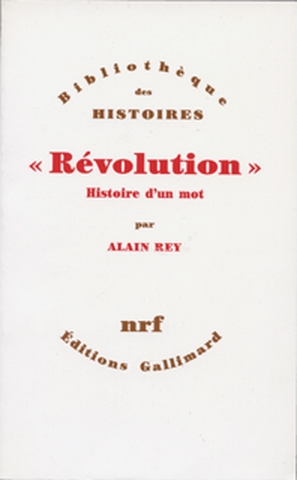 révolution : histoire d'un mot