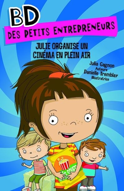 Julie organise un cinéma en plein air